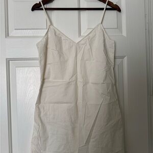 White Spaghetti Strap FRAME Dress